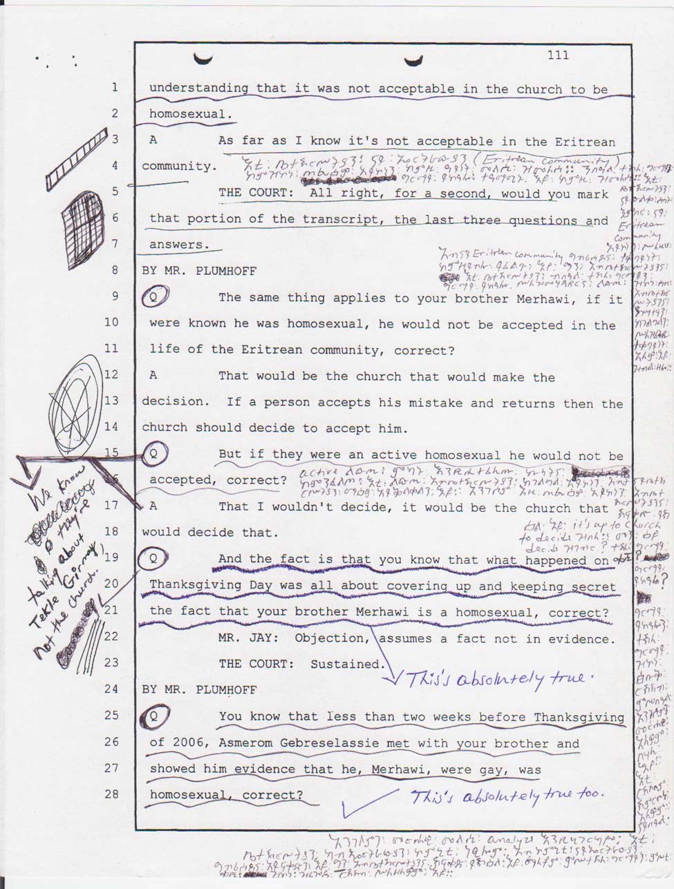 Angesom's court testimony Jan. 23, 2008 