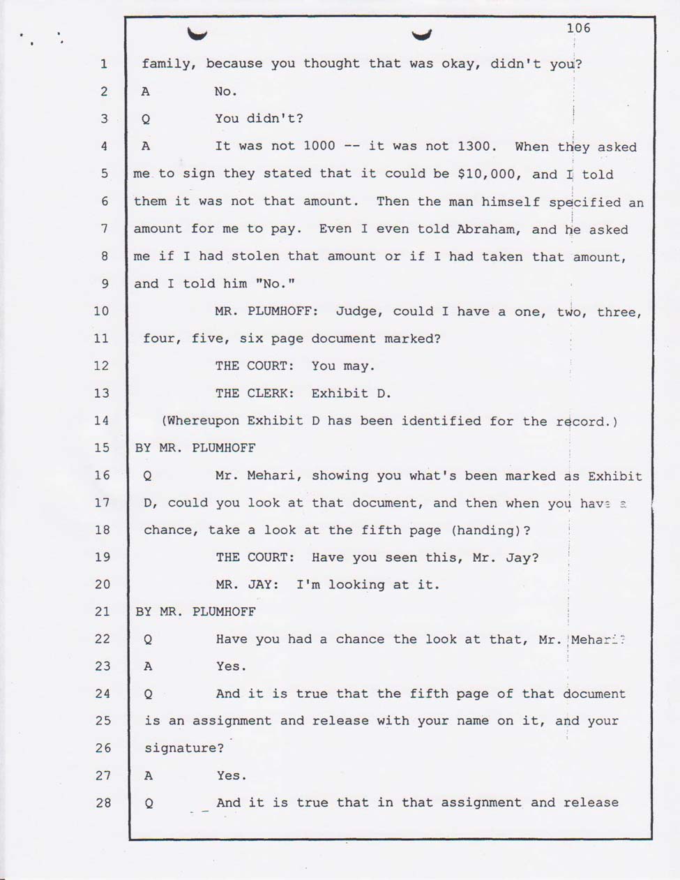 Angesom's testimony Jan. 23, 2008 