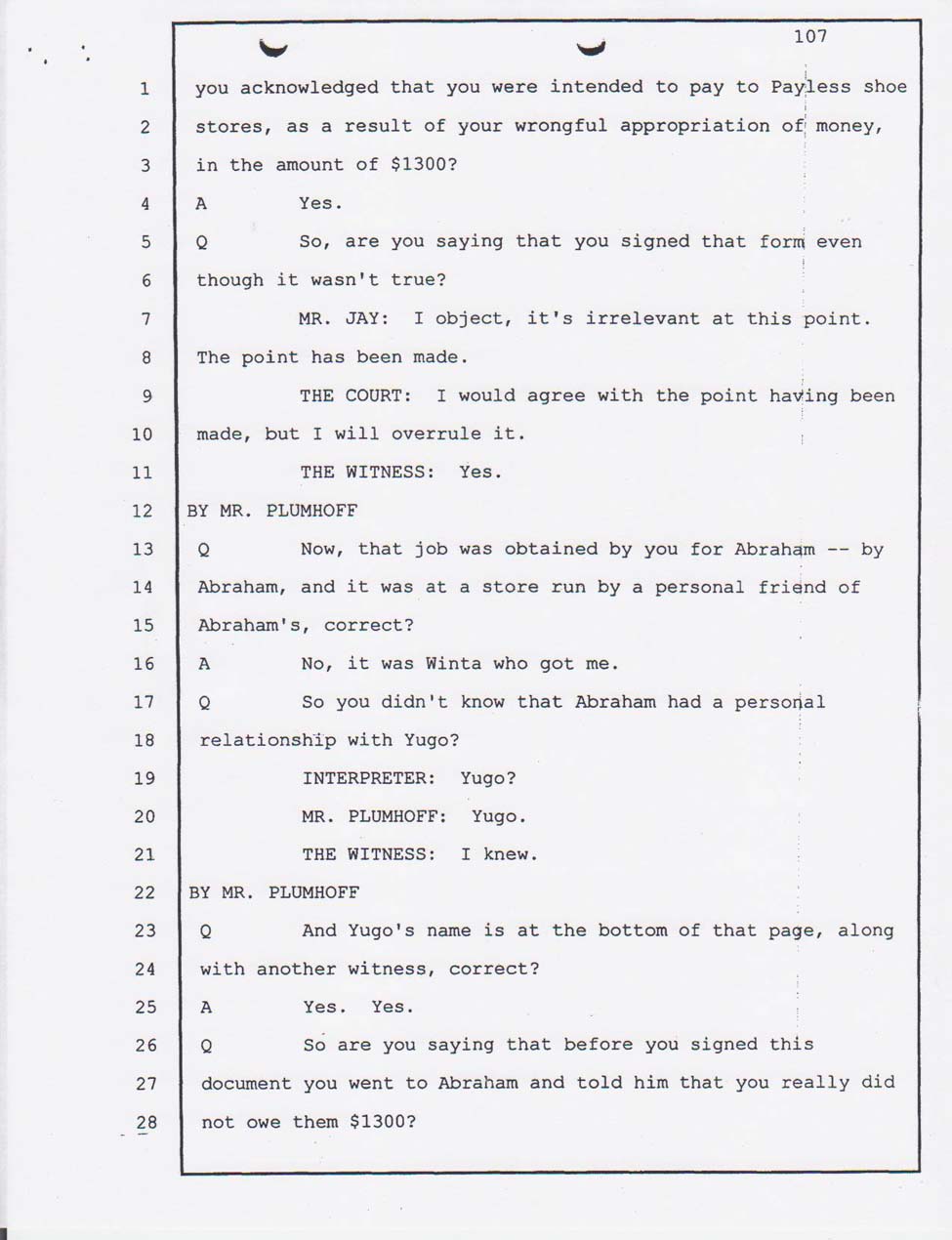 Angesom's testimony Jan. 23, 2008 