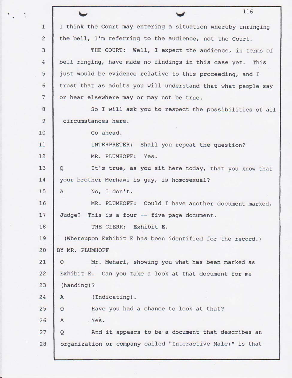Angesom's testimony Jan. 23, 2008 