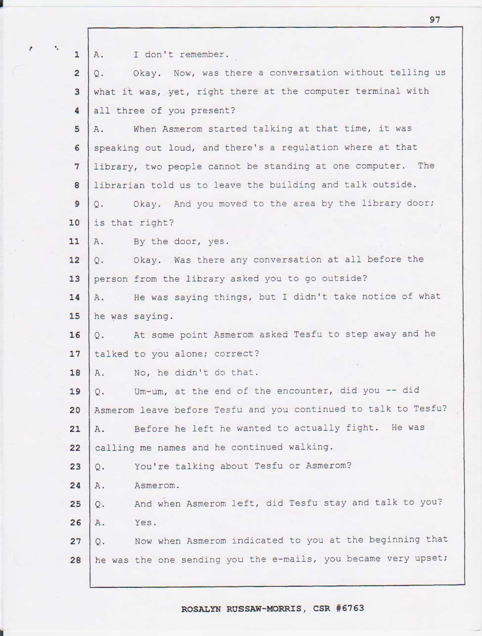 Merhawi's testimony Feb. 27, 2008